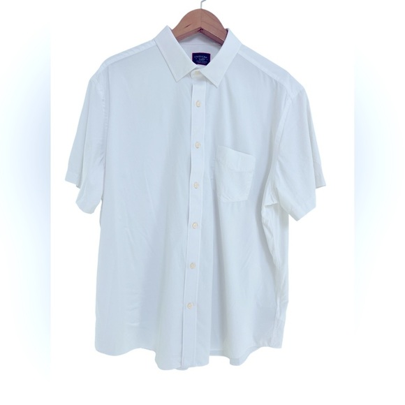 UnTuckit Men’s Performance Short-Sleeve Gironde Shirt White - Picture 1 of 5